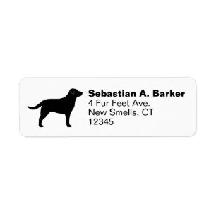 Labrador Retriever Black Lab Rücksendeadresse