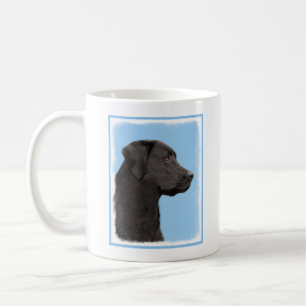Labrador Retriever Black Painting Original Dog Art Kaffeetasse