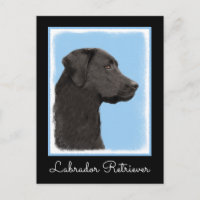 Labrador Retriever Black Painting Original Dog Art