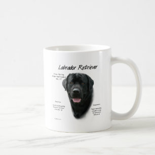 Labrador Retriever (blk) History Design Kaffeetasse