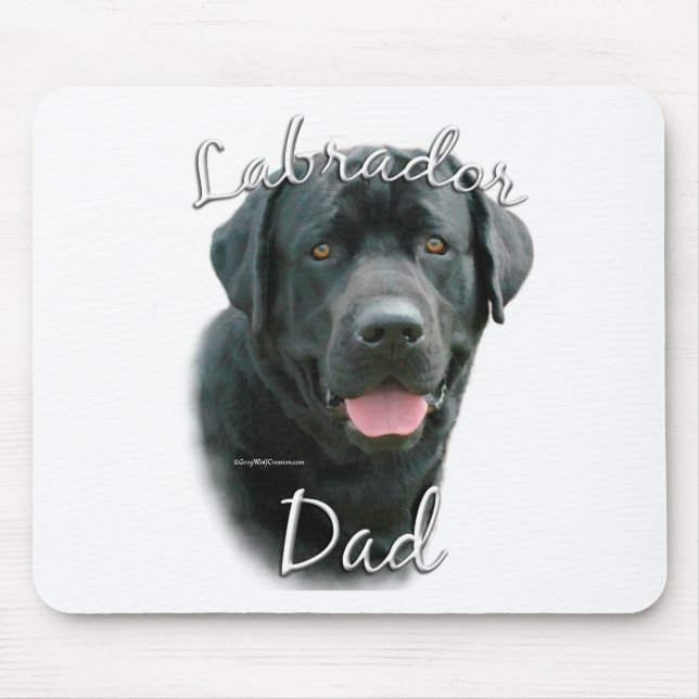 Labrador Retriever (blk) Vater 2 Mousepad (Vorne)