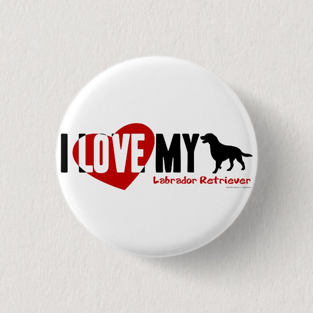 Labrador Retriever Button (Vorderseite)