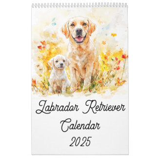 Labrador Retriever Calendrier parent et chiot