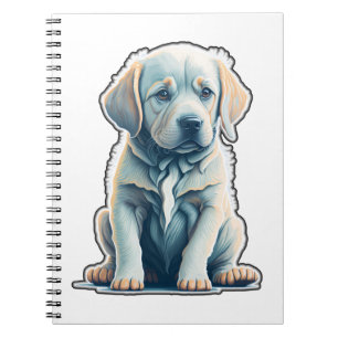 Labrador Retriever Calm Puppy Notizblock