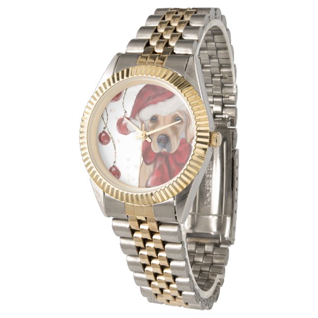 Labrador Retriever  Canvas Print Armbanduhr (Schrägansicht)