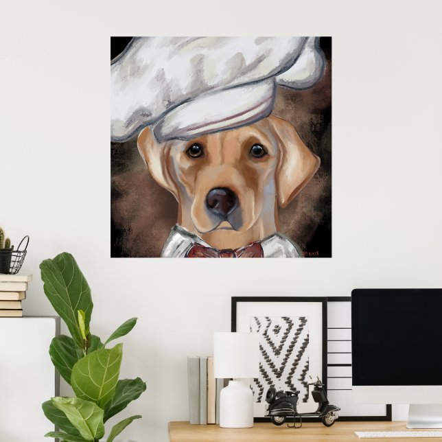 Labrador Retriever  Canvas Print Poster (Heimbüro)