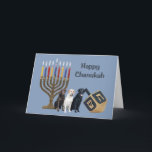 Labrador Retriever Chanukah Card Menorah Dreidel Feiertagskarte<br><div class="desc">Familie und Freunde während der Chanukah Saison zu erinnern ist eine wunderbare Möglichkeit, in Touch mit den Menschen behalten, die Sie Liebe und kümmern sich. Ich habe diese Chanukah-Karten mit Liebe und Sorgfalt erstellt, und ich bin sicher, jeder, der Lieben Hunde wird sich freuen, sie zu erhalten. Sie haben die...</div>