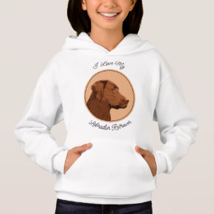 Labrador Retriever (Chocolat) Peinture - Chien Art