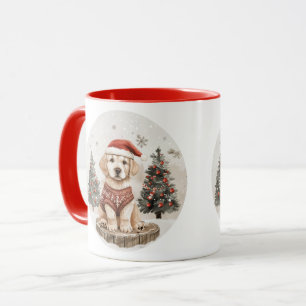 Labrador Retriever Christmas Dog Tasse