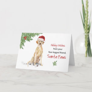 Labrador Retriever Christmas From Dog in Funny Karte