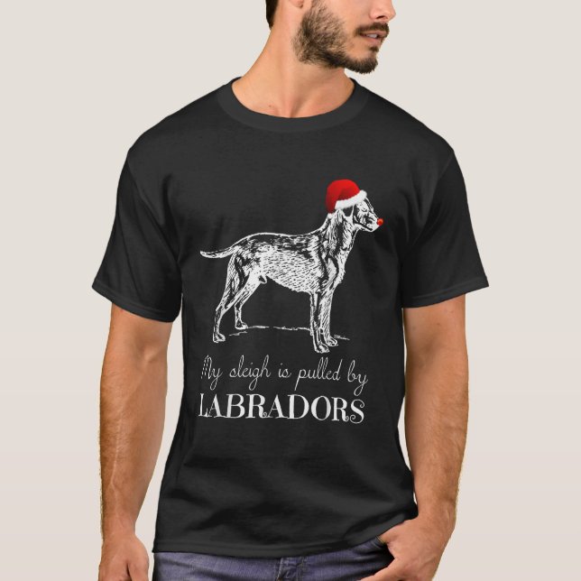 Labrador Retriever Christmas Lab Dog X Mas Tee Men (Vorderseite)