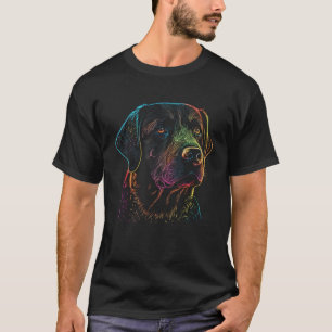Labrador Retriever  Colorful Dog Mom Dad Women T-Shirt