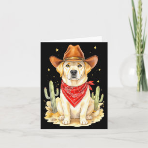 Labrador Retriever Cowboy Hund Western Llabrador C Karte