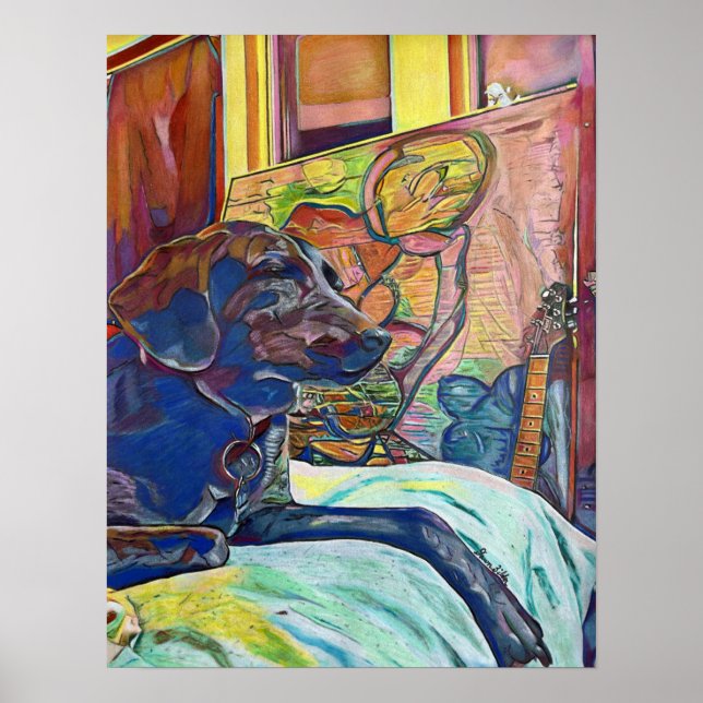 Labrador Retriever Custom Art Poster (Vorne)