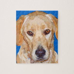 Labrador retriever, das Puzzlespiel malt