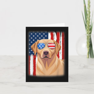 Labrador Retriever Dog America Flag 4. Juli USA Karte