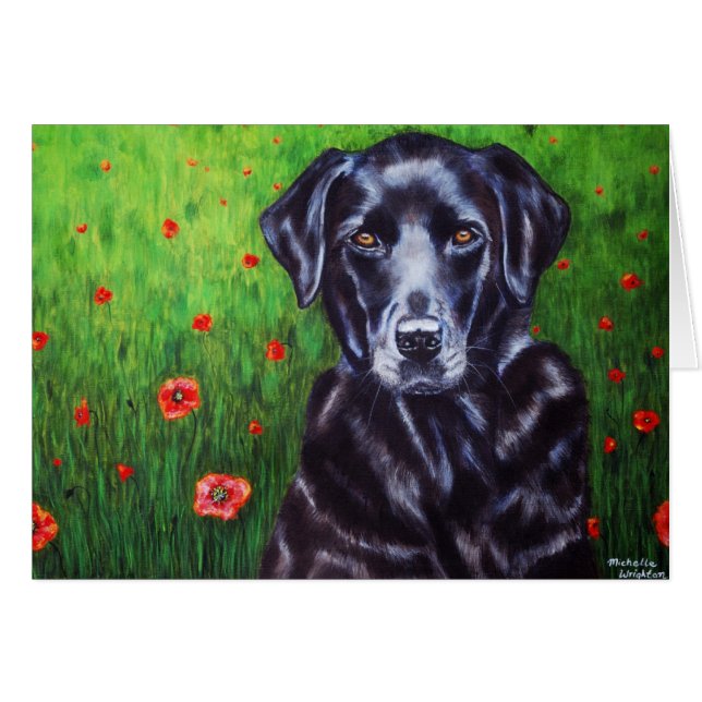 Labrador Retriever Dog Art - Poppy (Vorderseite (Horizontal))