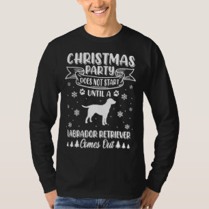 Labrador Retriever Dog Christmas Party Hausbesitze T-Shirt
