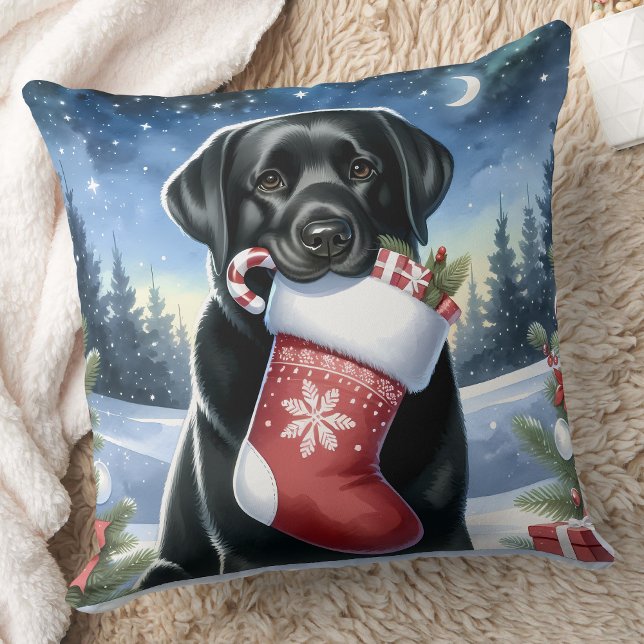 Labrador Retriever Dog Festive Christmas Pet Kissen (Von Creator hochgeladen)
