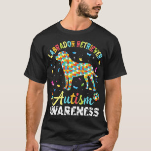 Labrador Retriever Dog for Autismus Awareness Mont T-Shirt