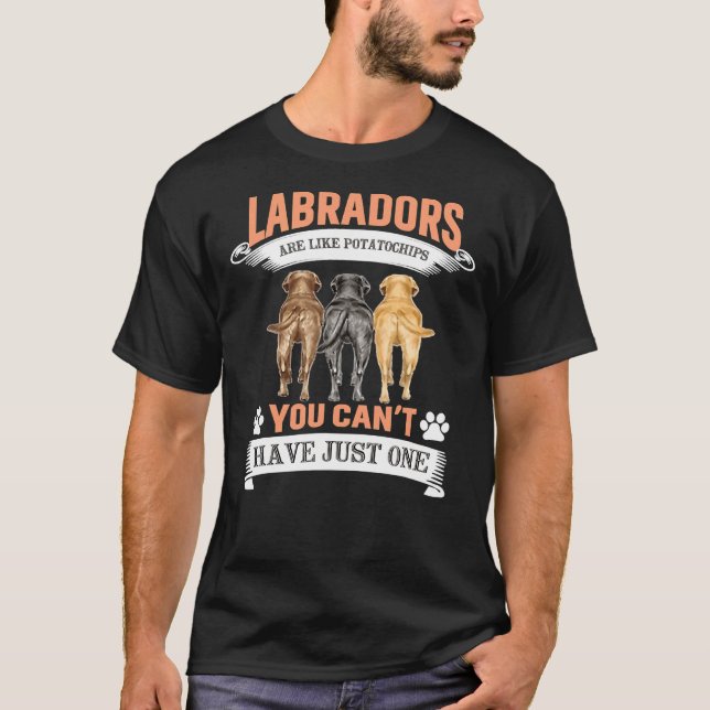 Labrador Retriever Dog Funny T-Shirt (Vorderseite)