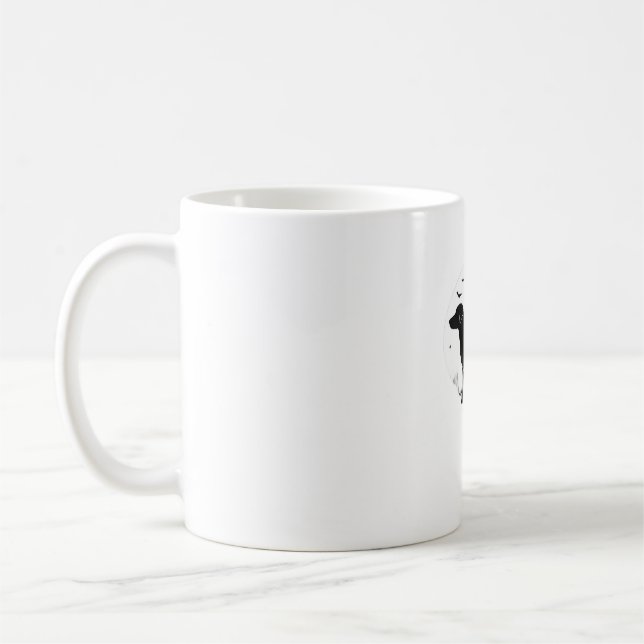 Labrador Retriever Dog � Halloween Moon Silhouette Kaffeetasse (Links)