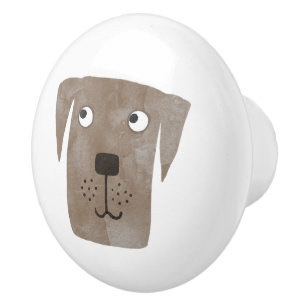Labrador Retriever Dog Keramikknauf