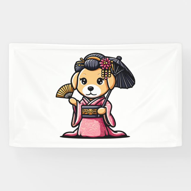 Labrador Retriever Dog Kimono Banner (Horizontal)