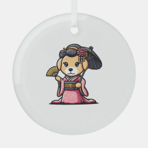 Labrador Retriever Dog Kimono Ornament Aus Glas