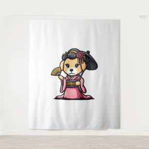 Labrador Retriever Dog Kimono Wandteppich