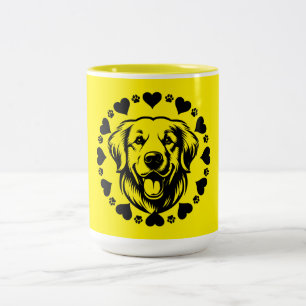 Labrador Retriever Dog Owner Zweifarbige Tasse