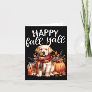 Labrador Retriever Dog Pumpkin Gewürz Happy Fall Y Karte