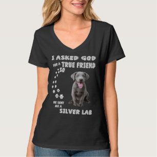Labrador Retriever Dog Quote Mom Dad Print Cute Si T-Shirt