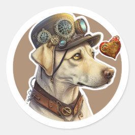 Labrador Retriever Dog Runder Aufkleber