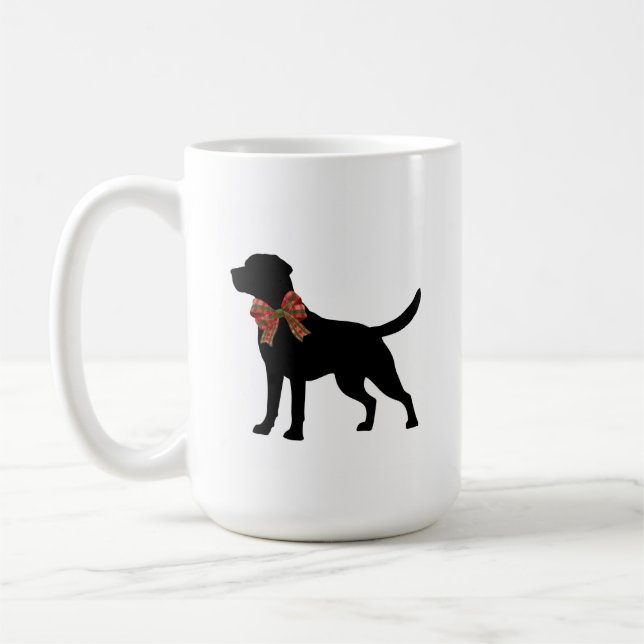 Labrador Retriever Dog Silhouette Coffee Mug (Gauche)