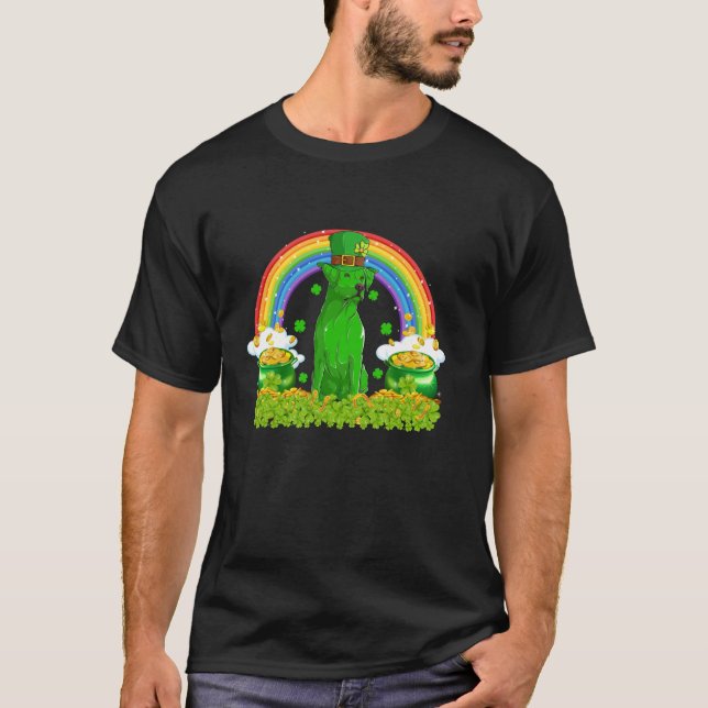 Labrador Retriever Dog St Patrick's Day Irish Rain T-Shirt (Vorderseite)