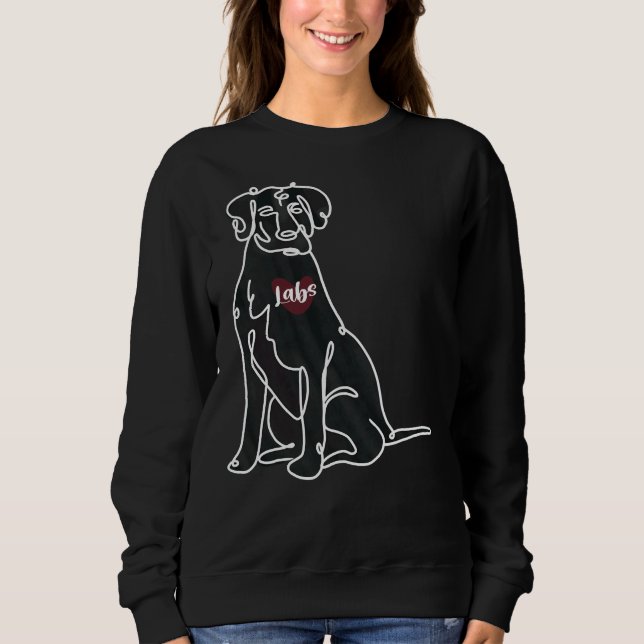 Labrador Retriever Dog Sweatshirt (Vorderseite)