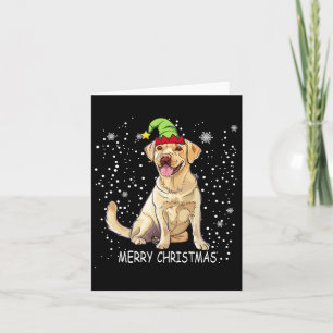 Labrador Retriever Dog Tree Weihnachtssüßer Weihna Karte