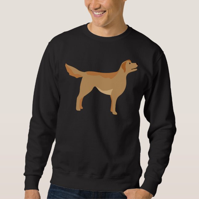 Labrador Retriever Dog Vector Sweatshirt (Vorderseite)