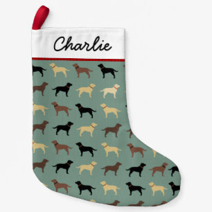 Labrador Retriever Dogs Pattern Labradors Kleiner Weihnachtsstrumpf