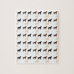 Labrador Retriever-Farbsilhouetten