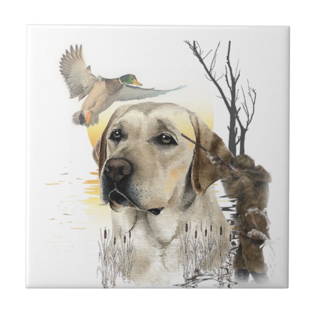  Labrador Retriever  Fliese (Vorderseite)