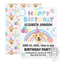 Labrador Retriever Geburtstagseinladung
