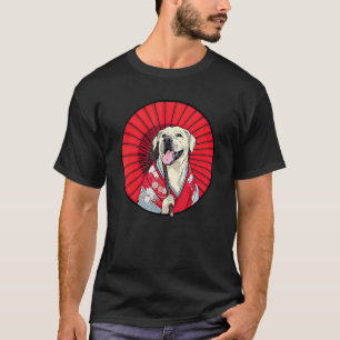 Labrador Retriever Geisha Lustiger Hund Kimono T-Shirt