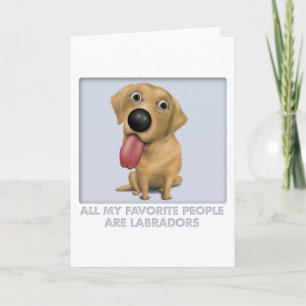 Labrador Retriever (gelb) Favorit Karte
