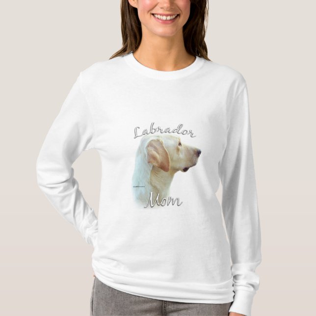 Labrador Retriever (gelb) Mama 2 T-Shirt (Vorderseite)