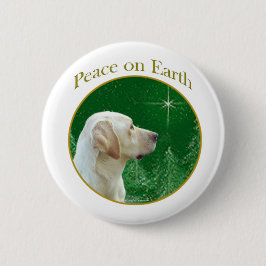 Labrador Retriever (gelb) Peace Button