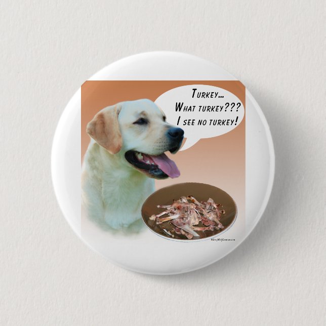 Labrador Retriever (gelb) Türkei Button (Vorderseite)
