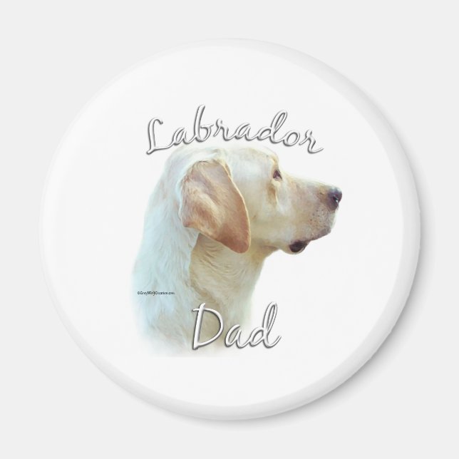 Labrador Retriever (gelb) Vater 2 Magnet (Vorne)