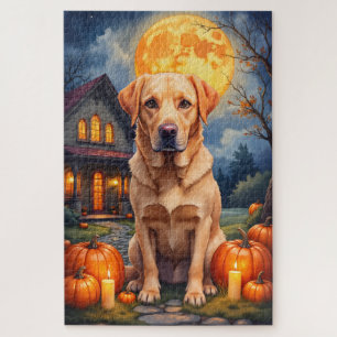 Labrador Retriever gemütliches Halloween-Porträt K